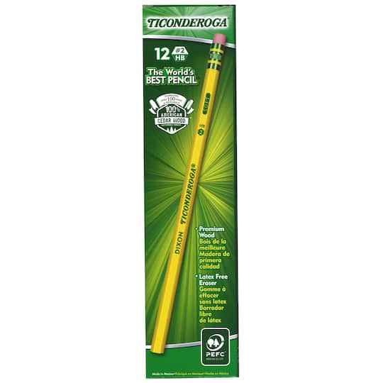 Ticonderoga® Pencils with Erasers, 6 Packs of 12